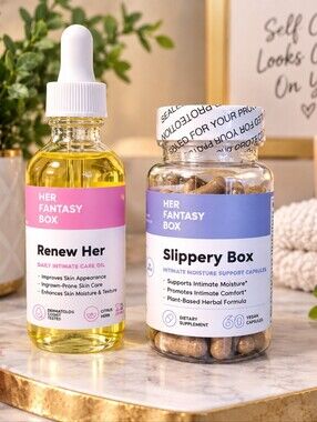 Renew Her Oil & Slippery Box Capsules - Pink & Blue